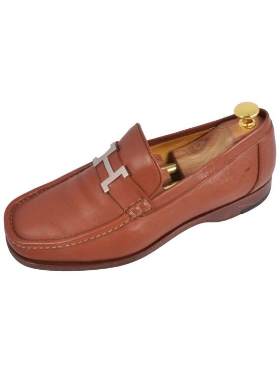 Hermes Loafers Moccasins Business Shoes Logo Constanta